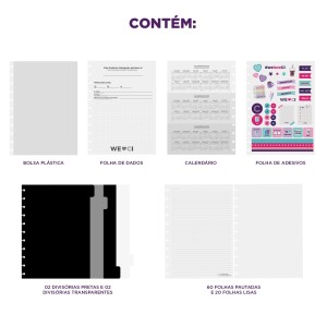 Caderno Inteligente Médio By Gocase Purple Galaxy | Caderno Inteligente