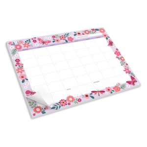 Bloco Mensal Borboletas | Fina Ideia