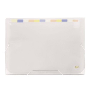 Pasta Sanfonada A4 com 12 Divisórias Transparente | Dac