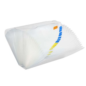 Pasta Sanfonada A4 com 31 Divisórias Transparente | Dac