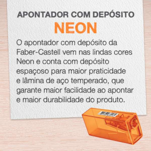 Apontador C/ Depósito Neon | Faber Castell