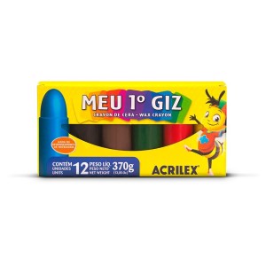 Giz de Cera Meu 1° Giz 6 Cores | Acrilex