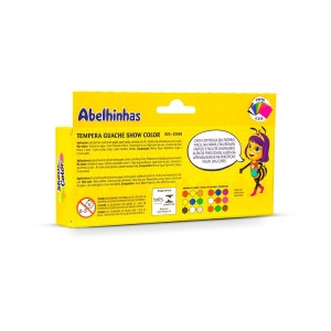 Tinta Guache Tampa C/Pincel 6 cores 18ML | Acrilex