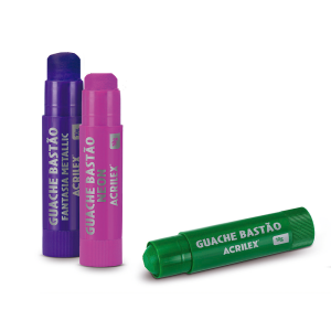 Tinta Guache em Bastão C/6 Cores | Acrilex