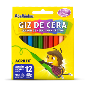 Giz de Cera 12 Cores | Acrilex