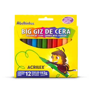 Giz de Cera Big 12 Cores | Acrilex