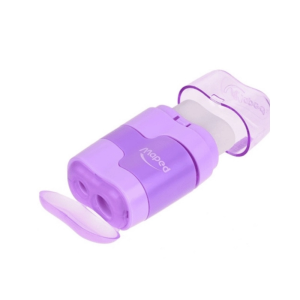 Apontador Duplo Com Borracha Connect Tom Pastel |  Maped