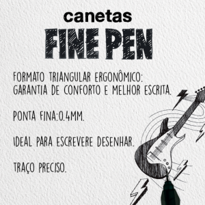 Caneta Fine Pen 0.4 Preto| Faber Castell