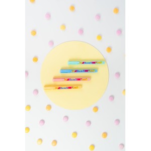 Kit Marca Texto c/ Cheirinho Pastel Destac Mentos 4 Un | Compactor