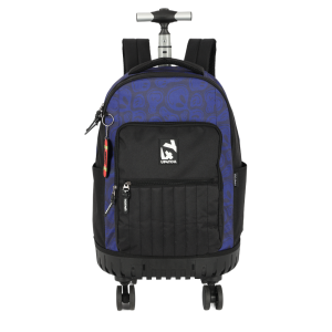 Mochila com Carrinho 360º Azul com Preto | UP4YOU