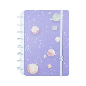 Caderno Inteligente A5 By Gocase Purple Galaxy  | Caderno Inteligente