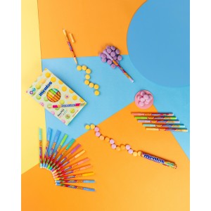 Canetinha Hidrocor Mentos Tons Pastel 12 Cores 2.0mm | Compactor