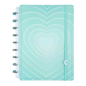 Caderno Inteligente Medio Turquoise Love | Caderno Inteligente