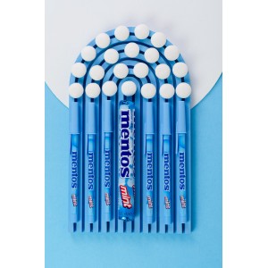 Caneta Esferográfica 0.7 Pop Mentos AzulL c/ 2 un. | Compactor