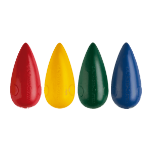 Giz De Cera Curto 4 Cores Ergonômico Pião | Faber Castell