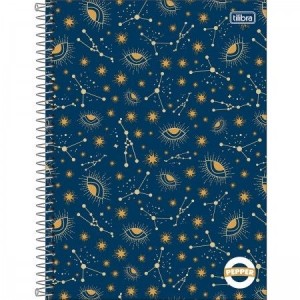 Caderno Universitário 10 Matérias Pepper Feminino 160 Folhas | Tilibra