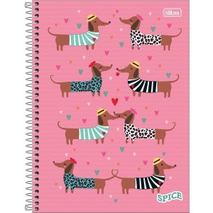 Caderno Universitário 10 Matérias Spice Feminino 160 Folhas | Tilibra
