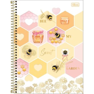 Caderno Universitário 1 Matéria Honey Bee 80 Folhas | Tilibra