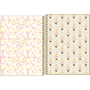 Caderno Universitário 1 Matéria Honey Bee 80 Folhas | Tilibra