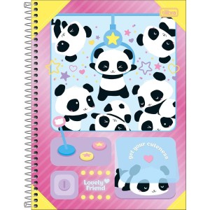 Caderno Universitário 1 Matéria Lovely Friend 80 Folhas | Tilibra