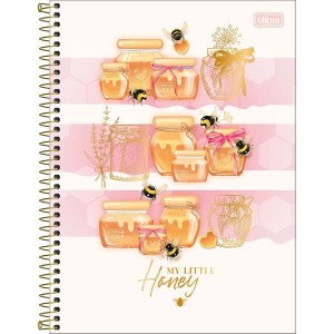 Caderno Universitário 10 Matérias Honey Bee 160 Folhas | Tilibra
