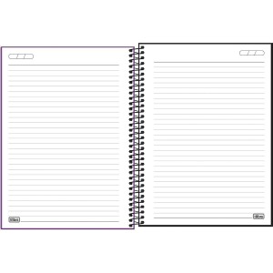 Caderno Universitário 1 Matéria Neon Roxo 80 Folhas | Tilibra
