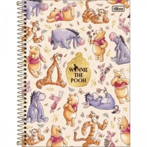 Caderno Universitário 10 Matérias Pooh 160 Folhas | Tilbra