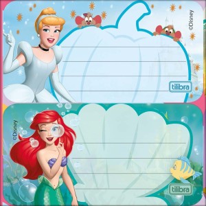 Etiqueta Escolar Adesiva Princesas | Tilibra