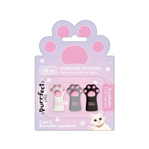 Borracha Ponteira Purrfect com 3 unidades | Tilibra