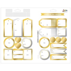 Adesivo Metalizado De/Para | Tilibra