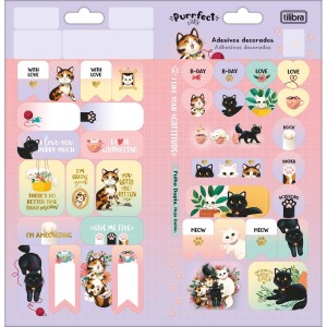 Adesivo Decorado Purrfect Cats | Tilibra