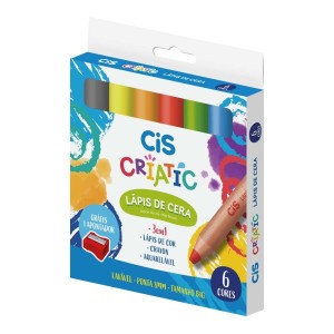 Lapis De Cera 6 Cores Criatic | CIS