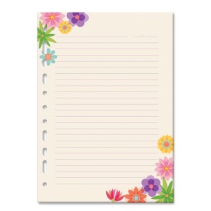 Refil caderno Flores para Você | Fina Ideia