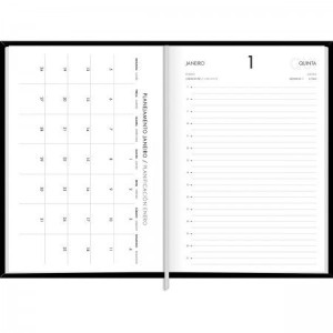 Agenda Executiva Costurada Diária M5 Napoli 2026 | Tilibra