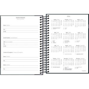 Agenda Espiral Diária M4 D+ Masculina 2026 | Tilibra