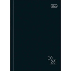 Agenda Costurada Diária M6 Spice Preta 2026 | Tilibra