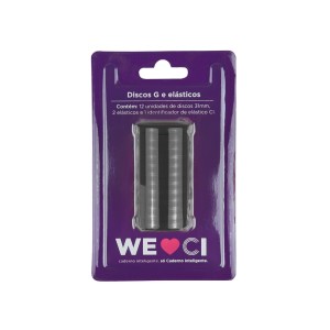 Discos + Elástico G Preto | Caderno Inteligente