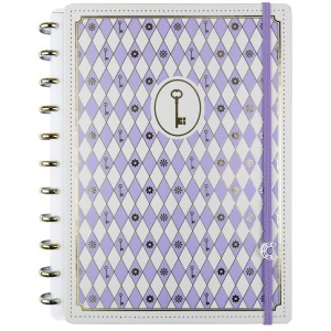 Caderno Inteligente Grande Isa Akkari Purple Key | Caderno Inteligente