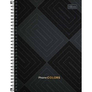 Índice Telefônico 13,9 x 21,0 de Mesa 39 Folhas Phone Colors | Tilibra