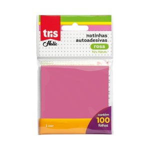 Notas Autoadesivas Holic Pop 76m X 76mm Rosa C/100 Folhas | Tris