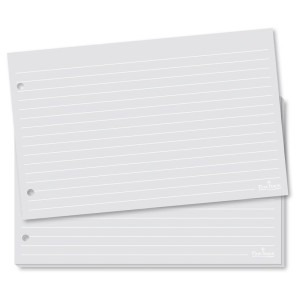 Fichas Pautas Brancas 5×8 50 unidades | Fina Ideia