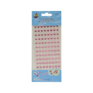 Adesivo strass Rosa