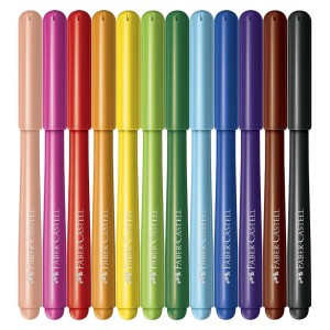 Canetinha Hidrocor Vai e Vem 12 Cores | Faber-Castell