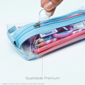 Estojo Crystal 2.0 Azul | Caderno Inteligente