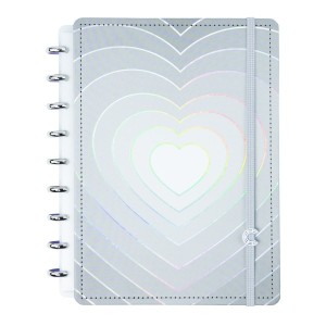 Caderno Inteligente Médio Grey Love | Caderno Inteligente