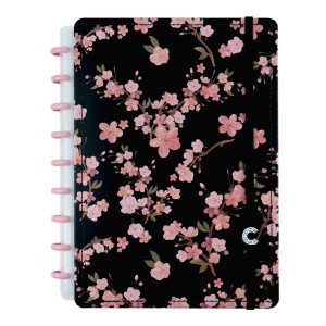 Caderno Inteligente Médio By Gocase Classical Rose Black | Caderno Inteligente