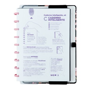 Caderno Inteligente Médio By Gocase Classical Rose Black | Caderno Inteligente